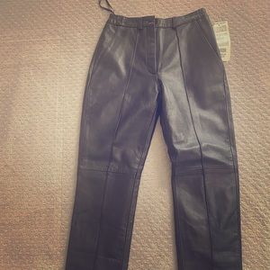 2 genuine leather style pants
